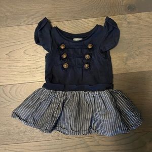 Next brand navy baby dress 3-6M EUC